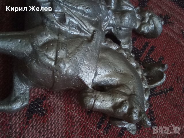 Сувенир стар кон с конник ловец  29123, снимка 17 - Декорация за дома - 37270650