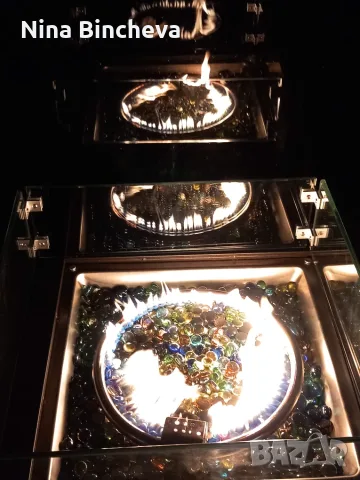 ПРОДАВАМ: Чисто нова луксозна газова камина тип „Маса“ (Fire Pit Table) – 32", снимка 7 - Камини - 56160755