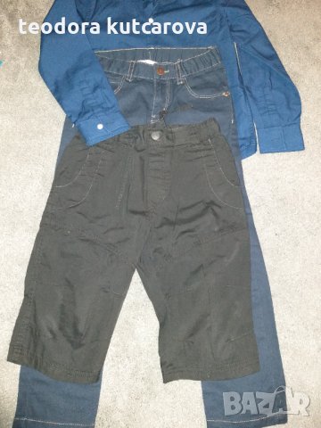 Риза, къс и дълъг панталони H&M, снимка 2 - Детски ризи - 34043895