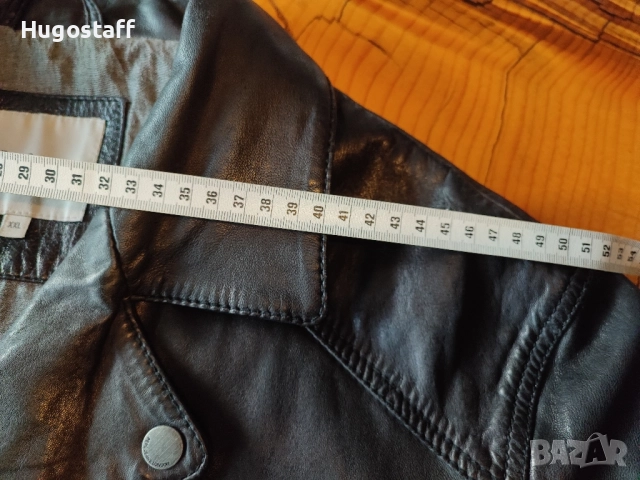 Мъжко оригинално кожено яке рокерия Pepe Jeans Хлл, снимка 13 - Якета - 51953742