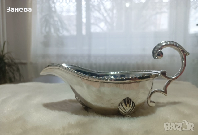 Английски  посребрен сет., снимка 4 - Антикварни и старинни предмети - 52584046