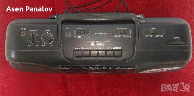 Касетофон Panasonic RX-FS 430, снимка 3 - Радиокасетофони, транзистори - 48038119