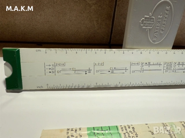 Линия FABER-CASTELL MENTOR 52/80 Rechenstab Fibel, снимка 3 - Други инструменти - 53202119