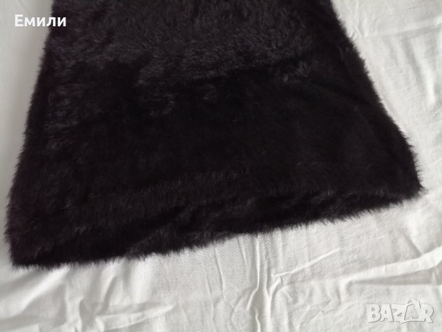 Дамска къса еластична плюшена пола с висока талия в черен цвят р-р S (36) и M (38), снимка 10 - Поли - 42336994