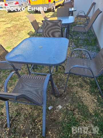 Маса с четири стола, снимка 4 - Градински мебели, декорация  - 52102295