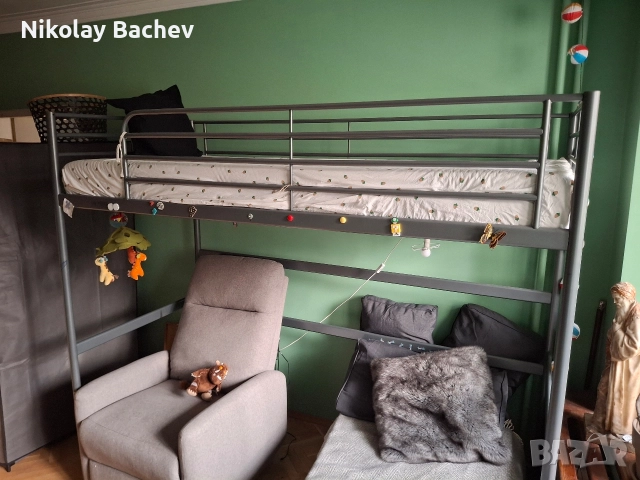 Mетално легло от Икеа,модел svãrta., снимка 4 - Бебешки легла и матраци - 52623923