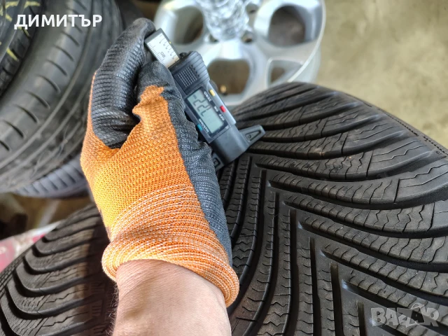 4бр.зимни гуми MICHELIN 225 55 17 DOT 21 цена за брой, снимка 3 - Гуми и джанти - 51371902