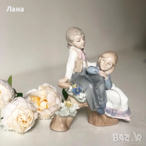 Порцеланова фигурка «Деца на дънер «, снимка 13 - Статуетки - 41329831