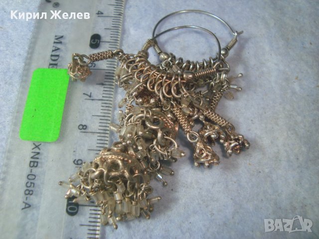 ПОСРЕБРЕНИ ЕТНОГРАФСКИ ВЪЗРОЖДЕНСКИ СТИЛ ОБЕЦИ Тип АРПАЛИИ от НЕРЪЖДАЕМА СТОМАНА МАЙСТОРСКИ 31566, снимка 12 - Антикварни и старинни предмети - 38067832