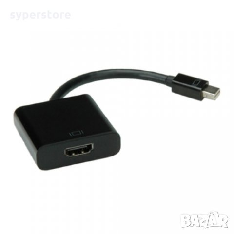 Преходник от Mini DP M към HDMI F Digital One SP01209 Aдаптер Mini DP to HDMI M/F, снимка 2 - Кабели и адаптери - 31361475