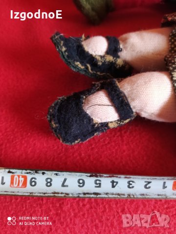 Стари меки ръчно изработени кукли момче и момичр, снимка 3 - Колекции - 29699307