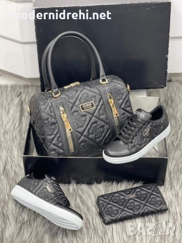 Дамска чанта спортни обувки и портфейл Guess код 157, снимка 1 - Дамски ежедневни обувки - 33935636