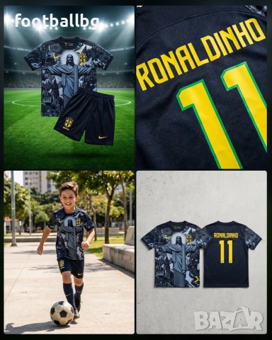 NEYMAR JR 10 RONALDINHO 11❤️⚽️ детско юношески футболни екипи BRAZIL , снимка 6 - Футбол - 44819311