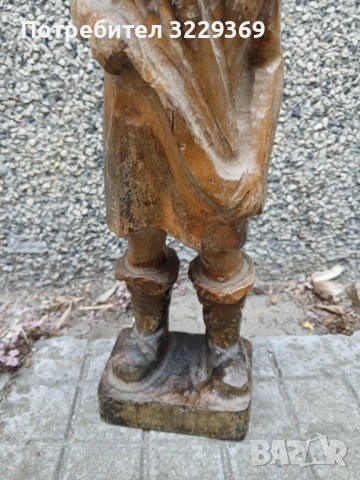 Дърворезва статуетка рибар, снимка 5 - Статуетки - 51871937