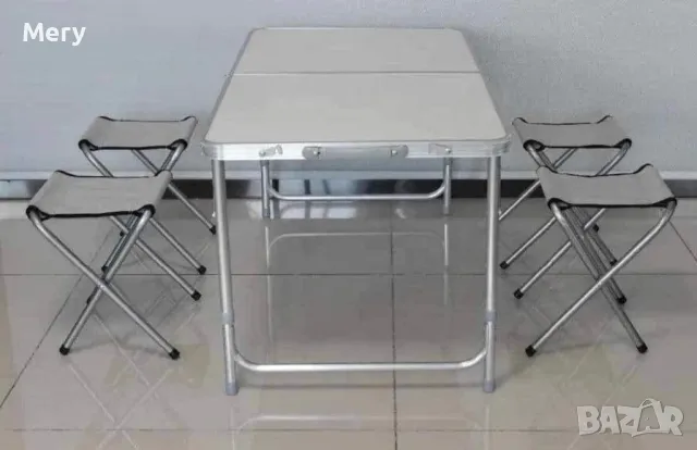 Сгъваема маса със столове , снимка 4 - Къмпинг мебели - 49048871