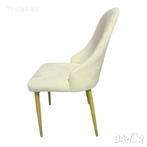 Трапезен стол "Елина" кадифено покритие, 3 цвята, снимка 4 - Столове - 49183807