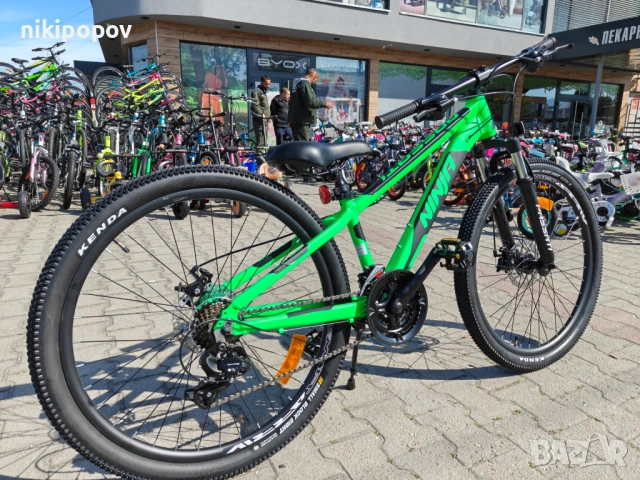 BG Алуминиев велосипед 26" NINJA зелен, снимка 11 - Велосипеди - 54334972