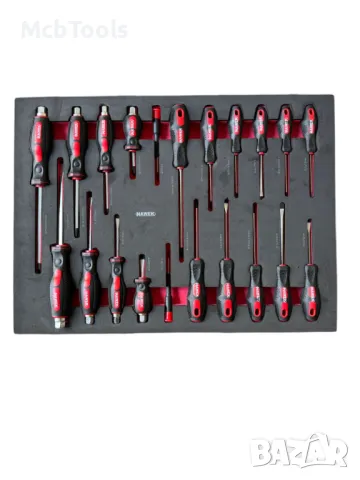 Професионален шкаф с инструменти HAWEK 261 части, снимка 7 - Други инструменти - 47567921