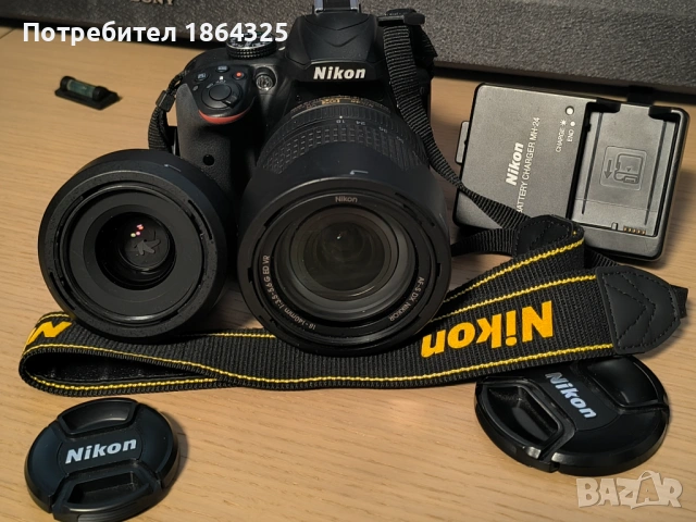 Nikon D3400 само на 1659 кадъра + 18-140 + 35мм 1,8 ПЕРФЕКТНИ!