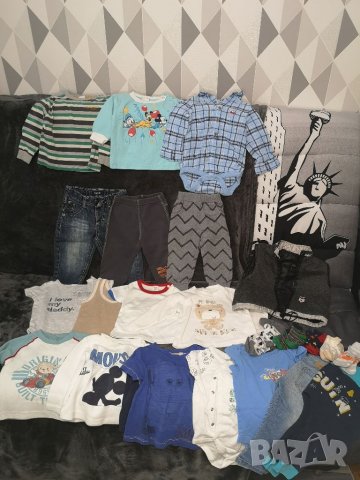 Голям Лот бебешки дрехи за момче 74-80см/9-12м, снимка 8 - Други - 39448983