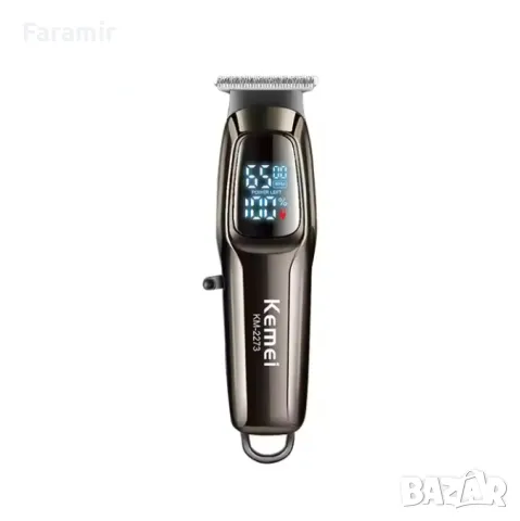 Машинка за подстригване Kemei KM-2273, Професионална, 1800mAh, 4 приставки, Графит, снимка 2 - Машинки за подстригване - 49796606