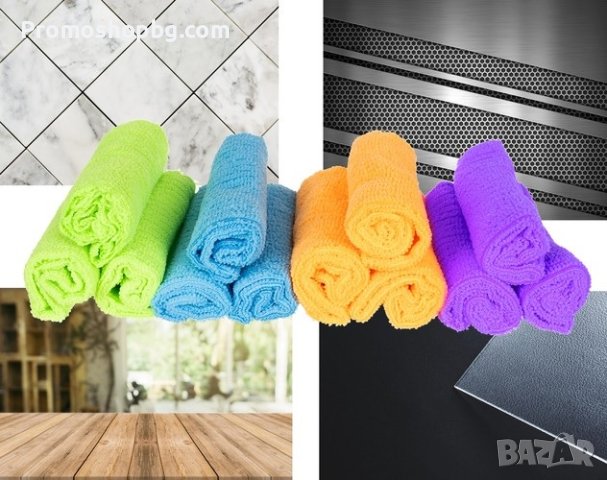 Комплект микрофибърни кърпи - 12 бр, снимка 3 - Други - 42161896