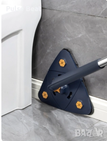 Разтегателен триъгълен MOP за почистване 360° с 3 парцала ПРОМОЦИЯ!, снимка 9 - Други стоки за дома - 52416150