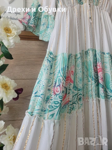 Лятна дълга бохо рокля , снимка 9 - Рокли - 54311145