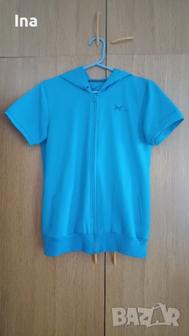 Спортна синя горница къс ръкав , снимка 2 - Спортни екипи - 54243435