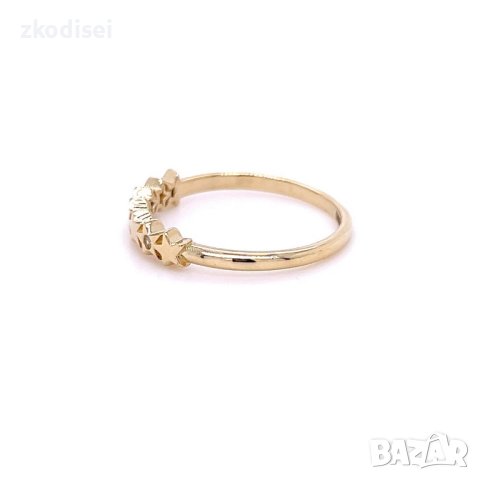 Златен дамски пръстен 1,47гр. размер:53 14кр. проба:585 модел:21926-4, снимка 3 - Пръстени - 44298116
