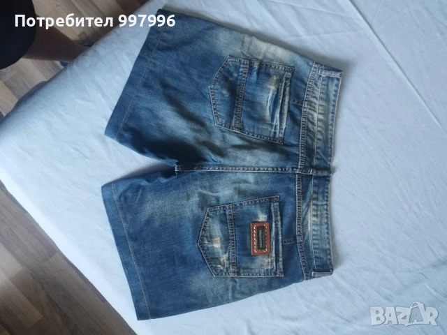 къси дънки- DSQUARED- унисекс XL размер, снимка 10 - Къси панталони и бермуди - 50990457
