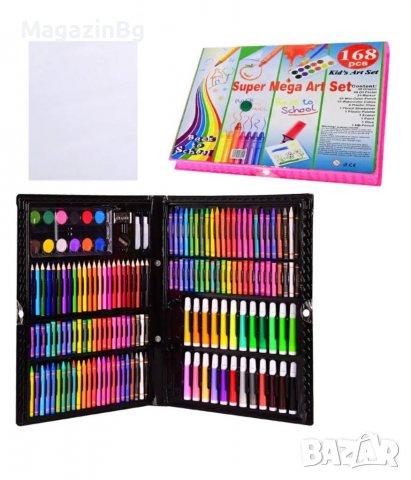 Комплект за рисуване и оцветяване 168 части, снимка 2 - Рисуване и оцветяване - 38885053