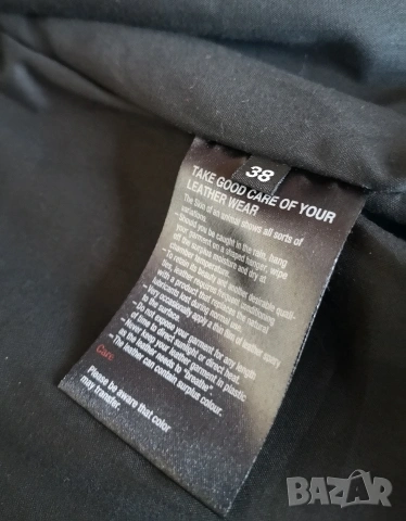 Дамско кожено яке естествена кожа размер S-M , снимка 4 - Якета - 54363663