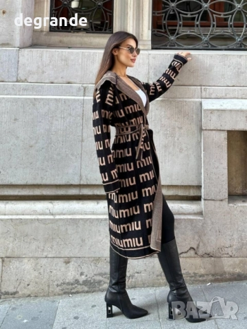 Дамска дълга жилетка MiuMiu , снимка 3 - Жилетки - 51520335