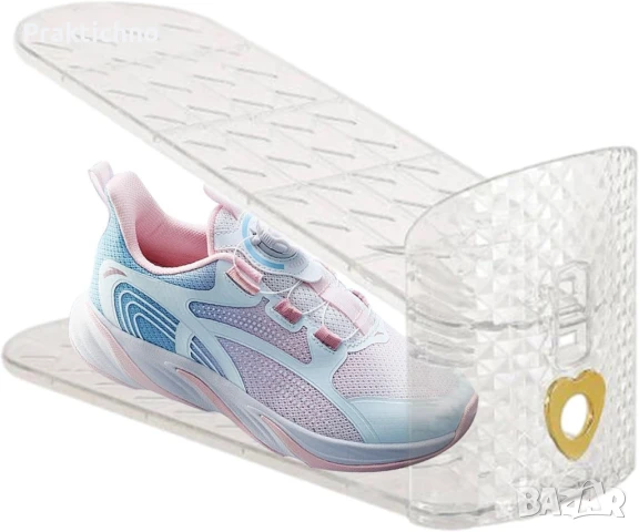 Органайзер за обувки, регулируема поставка за обувки за гардероб и шкафове 👠🥿👡🩴👞🥾👟✅✅✅, снимка 1