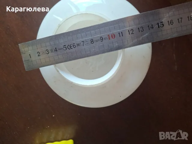 Винтидж 3 броя бели глобуси, снимка 6 - Лампи за таван - 54001552