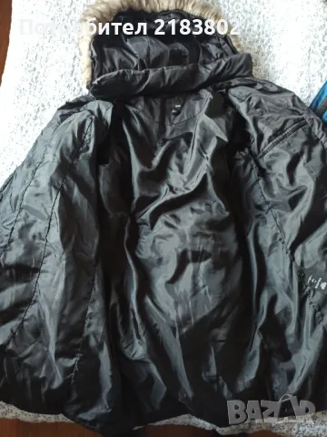 Черно зимно яке на H&M размер L, снимка 7 - Якета - 49002797