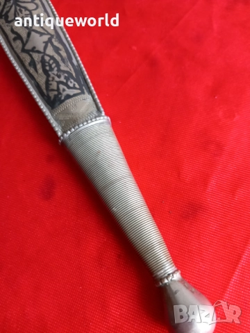 Стара Голяма Черкезка  Кавказка Кама Сребро, Ниело, снимка 5 - Антикварни и старинни предмети - 52488854