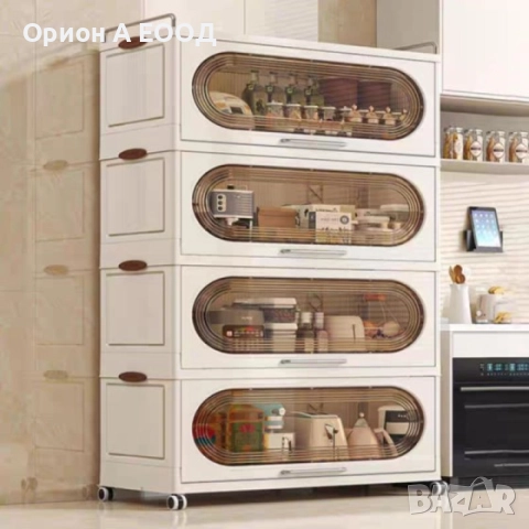 Голям Мултифункционален Шкаф на Колелца , Водоустойчив, Издръжлив, Изработен от Поликарбон , снимка 3 - Шкафове - 52931733