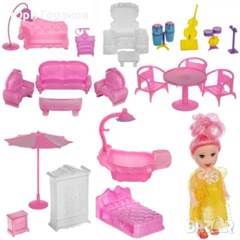 Къща за кукли Kruzzel 65 см - само един наличен, снимка 3 - Кукли - 49549366