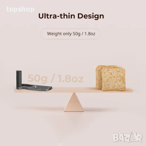 SMALLRIG L-образна дръжка за Panasonic LUMIX S9 с ергономична силиконова дръжка, снимка 4 - Чанти, стативи, аксесоари - 50525703