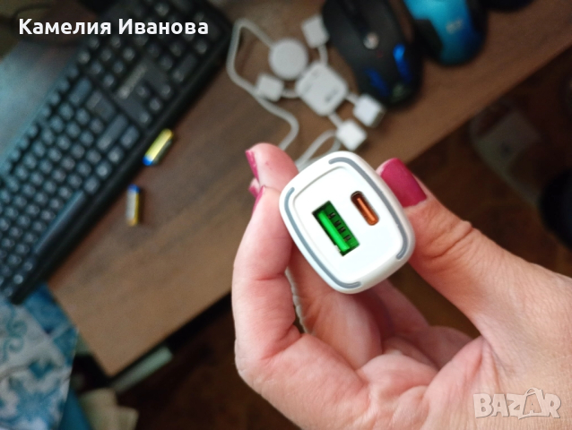 Промоция!!! Безжично зарядно за кола,Безжични слушалки-20 лв,2 броя -38 лв , снимка 2 - Безжични слушалки - 51430037