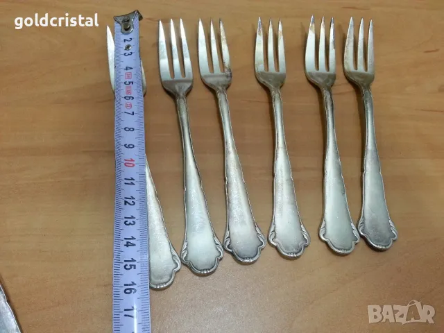 стари дълбоко посребрени вилички , снимка 2 - Антикварни и старинни предмети - 49157713