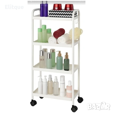 Компактна дизайнерска количка-етажерка за организиране на баня и кухня, снимка 2 - Други стоки за дома - 53256001