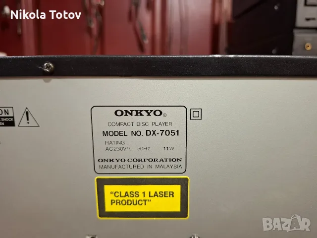 Продава се плеър Onkyo DX-7051. , снимка 6 - Ресийвъри, усилватели, смесителни пултове - 55806460