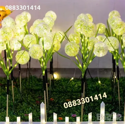 Соларно Глухарче LED лампа , снимка 6 - Соларни лампи - 49475687