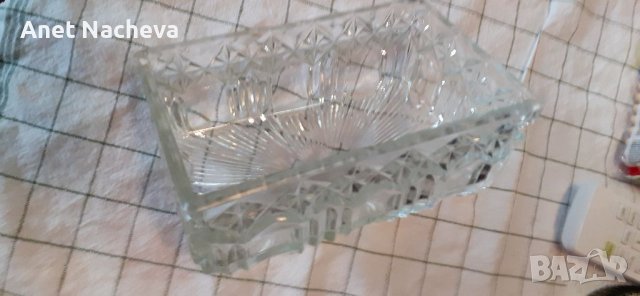 РЕТРО стъклен капак, релефен, правоъгълен, снимка 5 - Други - 38897106