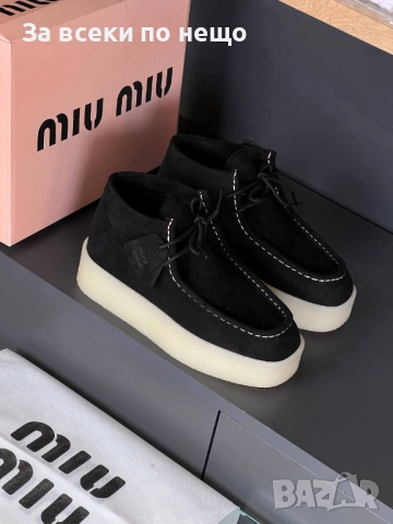 Miu Miu Дамски Велурени Обувки Миу Миу - Налични Различни Цветове Код SK306, снимка 2 - Дамски ежедневни обувки - 52598536