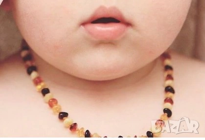 Детски - бебешки герданчета от кехлибар за зъбки и колики, снимка 2 - Други - 53346530