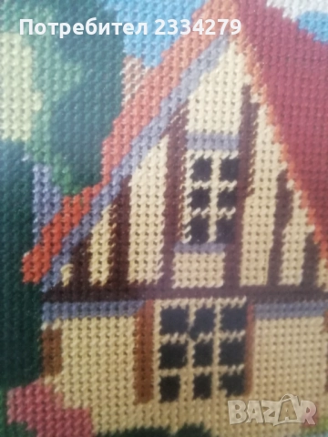 Стари гоблени поставени в остъклени дървени рамки. , снимка 9 - Гоблени - 51803074